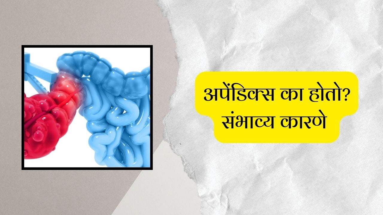 Causes of Appendix in Marathi
