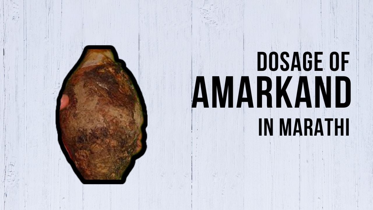 Dosage of Amarkand in Marathi