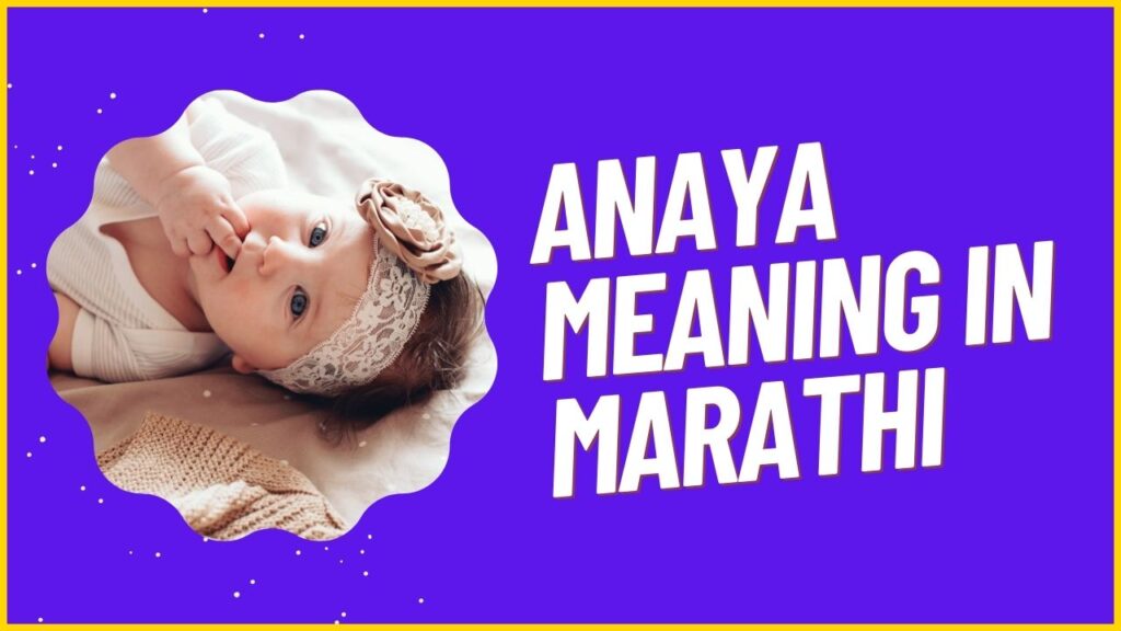 Anaya Meaning in Marathi