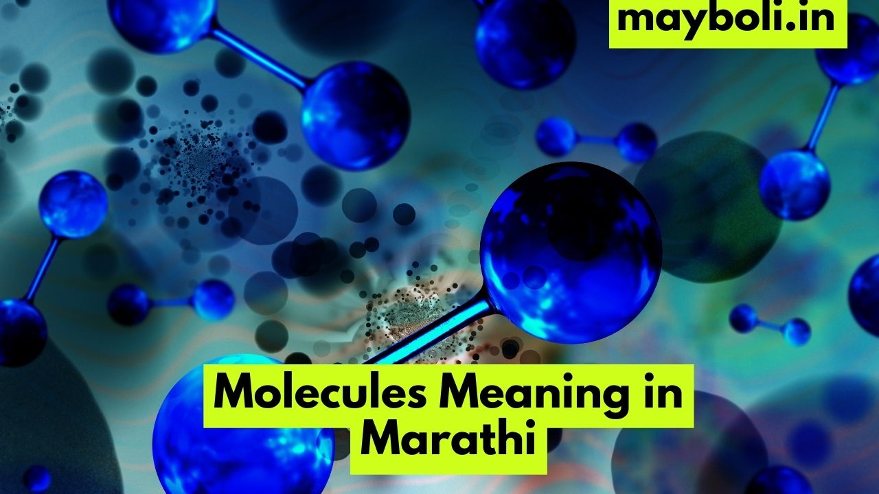 Molecules Meaning in Marathi मॉलिक्युल्सचा मराठीत अर्थ व व्याख्या