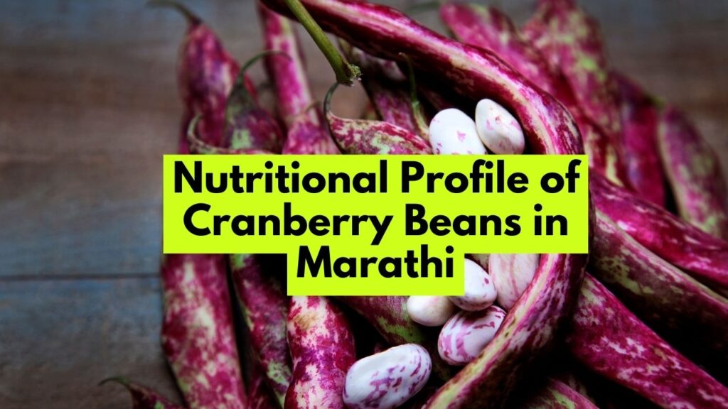 Nutritional Profile of Cranberry Beans in Marathi
